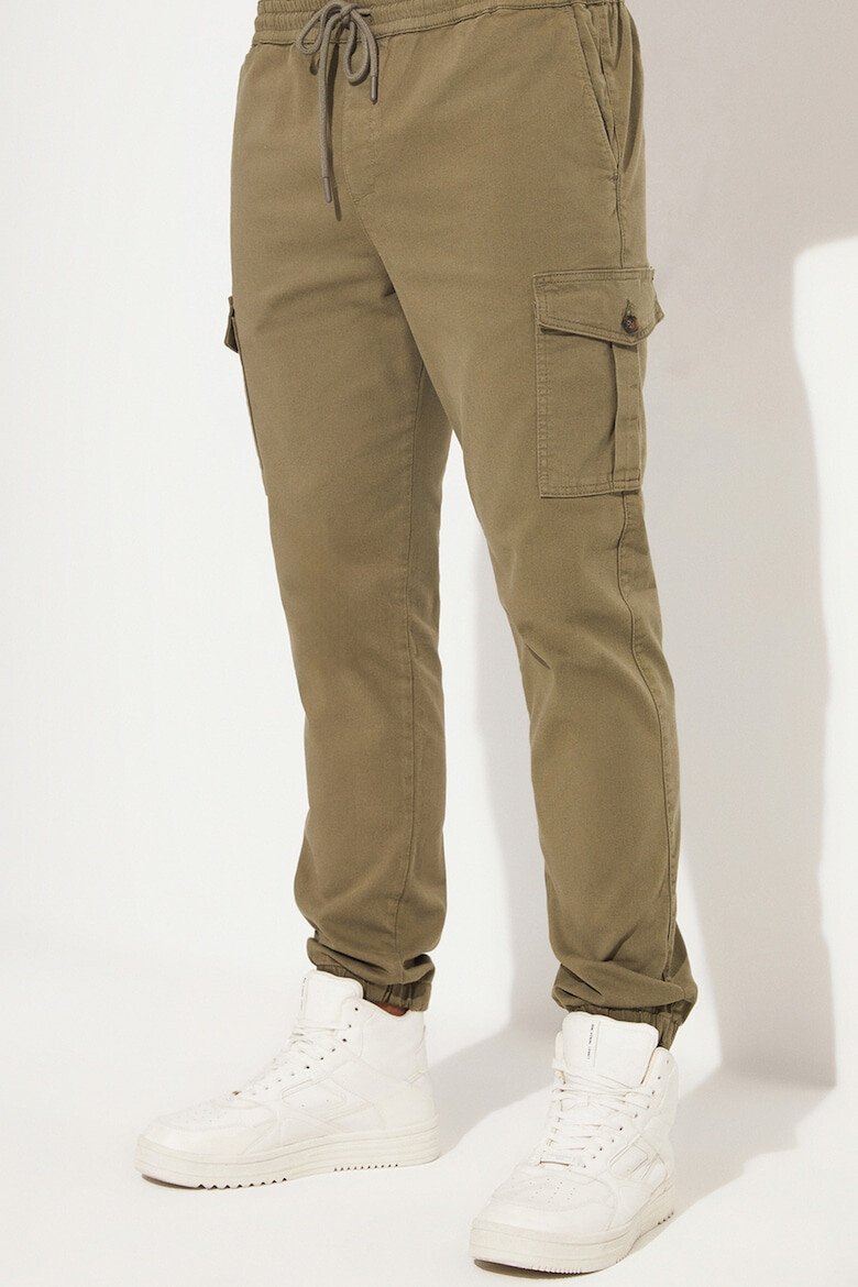 June Pantaloni cargo cu snur de ajustare in talie - Pled.ro