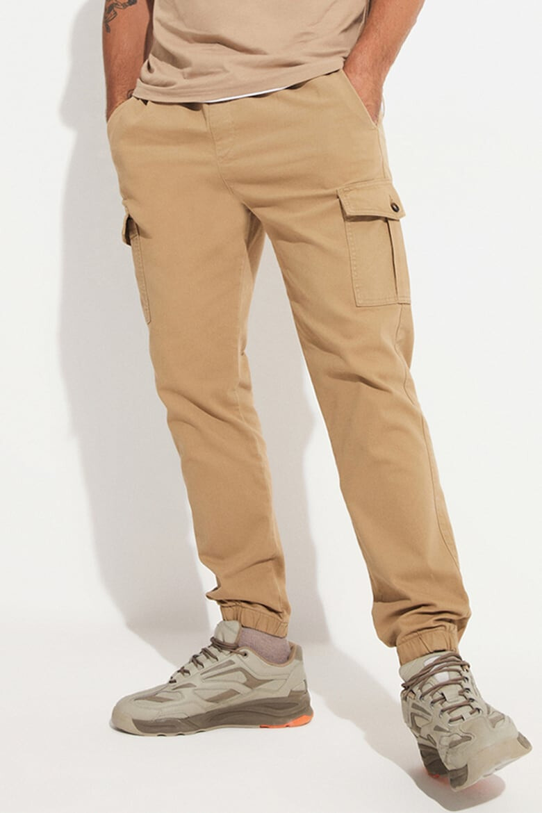 June Pantaloni cargo cu snur de ajustare in talie - Pled.ro