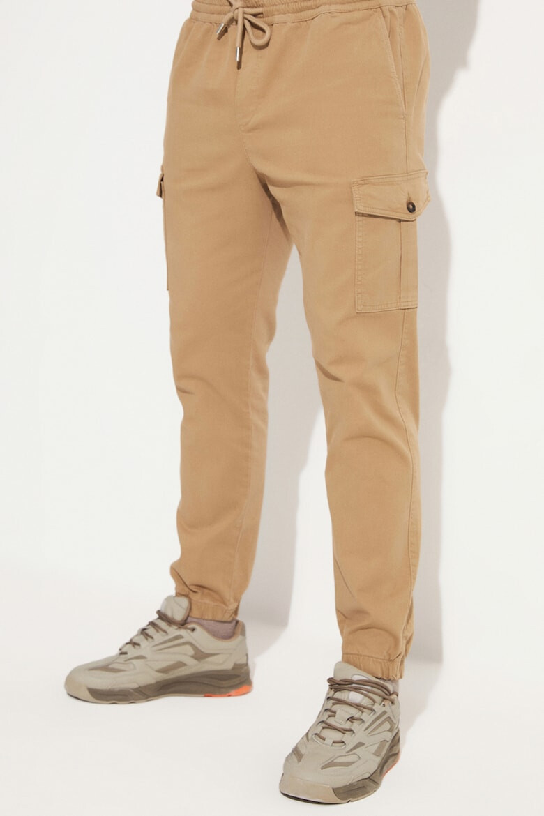 June Pantaloni cargo cu snur de ajustare in talie - Pled.ro