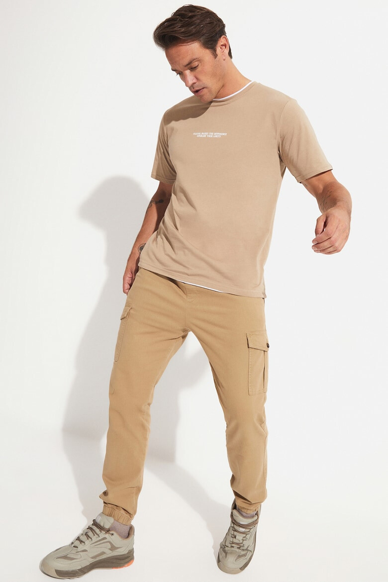 June Pantaloni cargo cu snur de ajustare in talie - Pled.ro