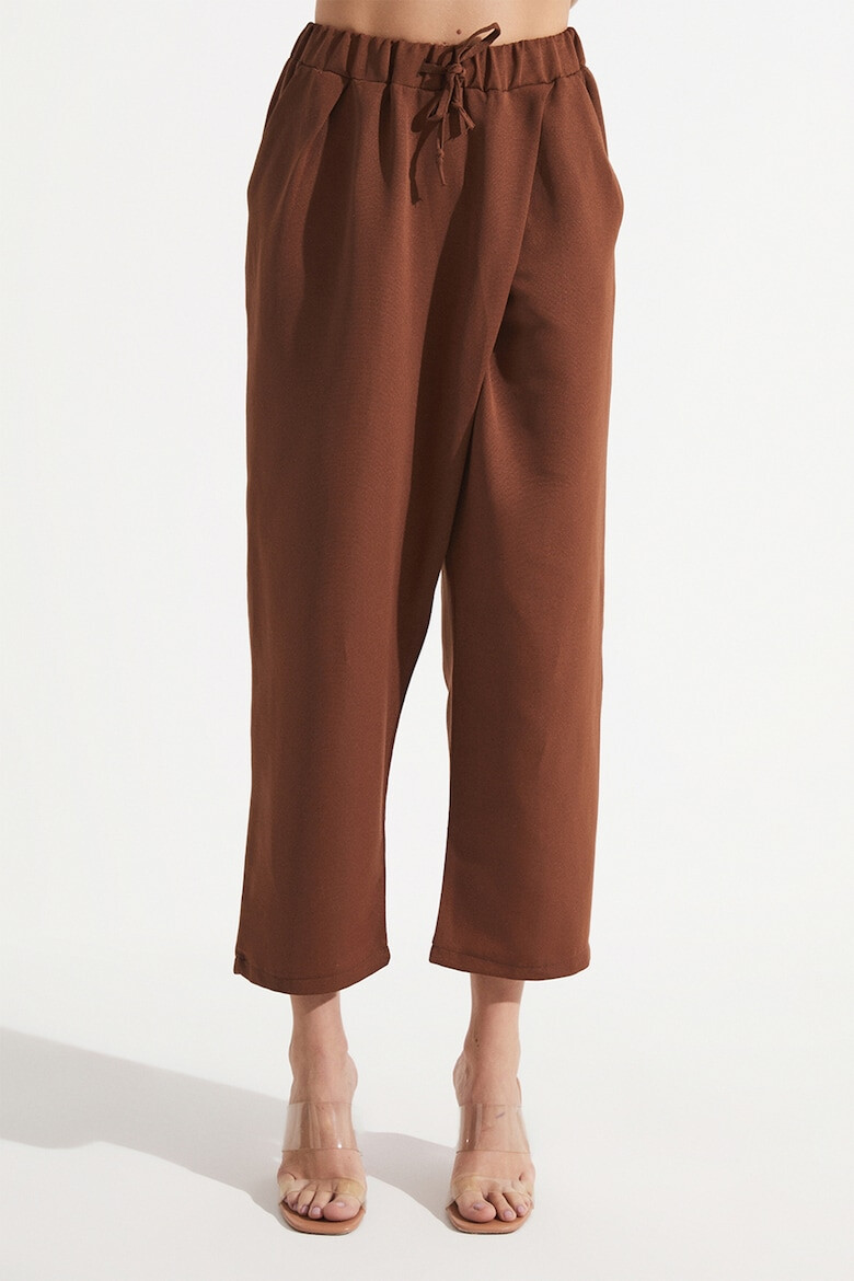 June Pantaloni crop cu croiala dreapta - Pled.ro