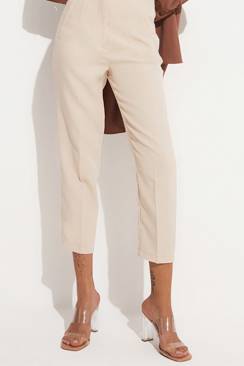 June Pantaloni crop cu talie inalta - Pled.ro