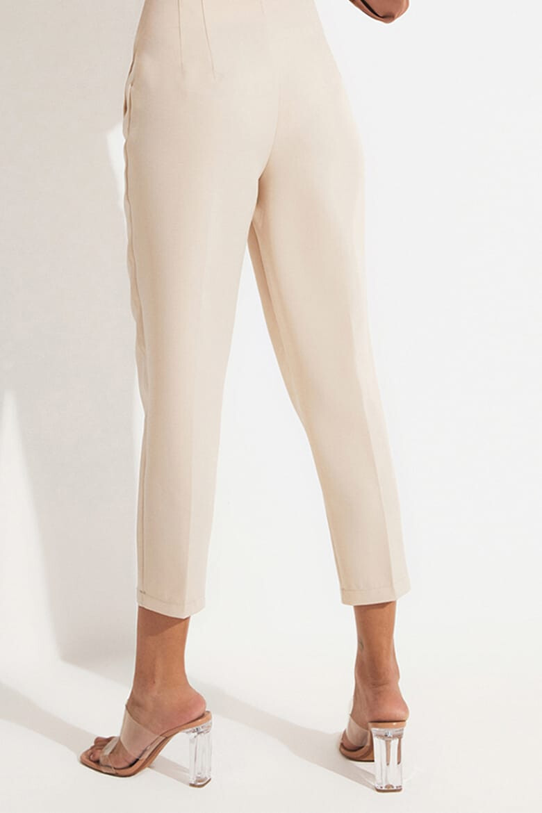 June Pantaloni crop cu talie inalta - Pled.ro