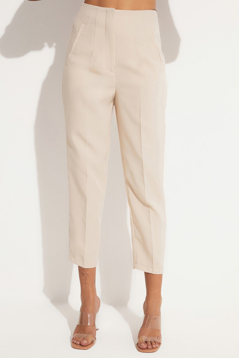 June Pantaloni crop cu talie inalta - Pled.ro