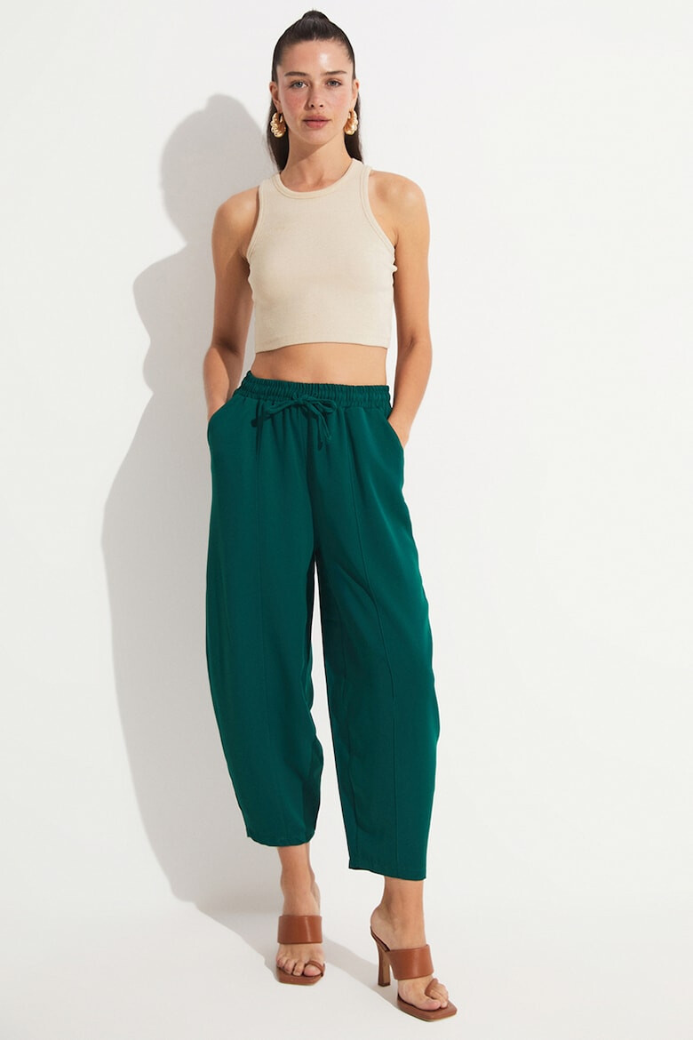 June Pantaloni crop relaxed fit - Pled.ro