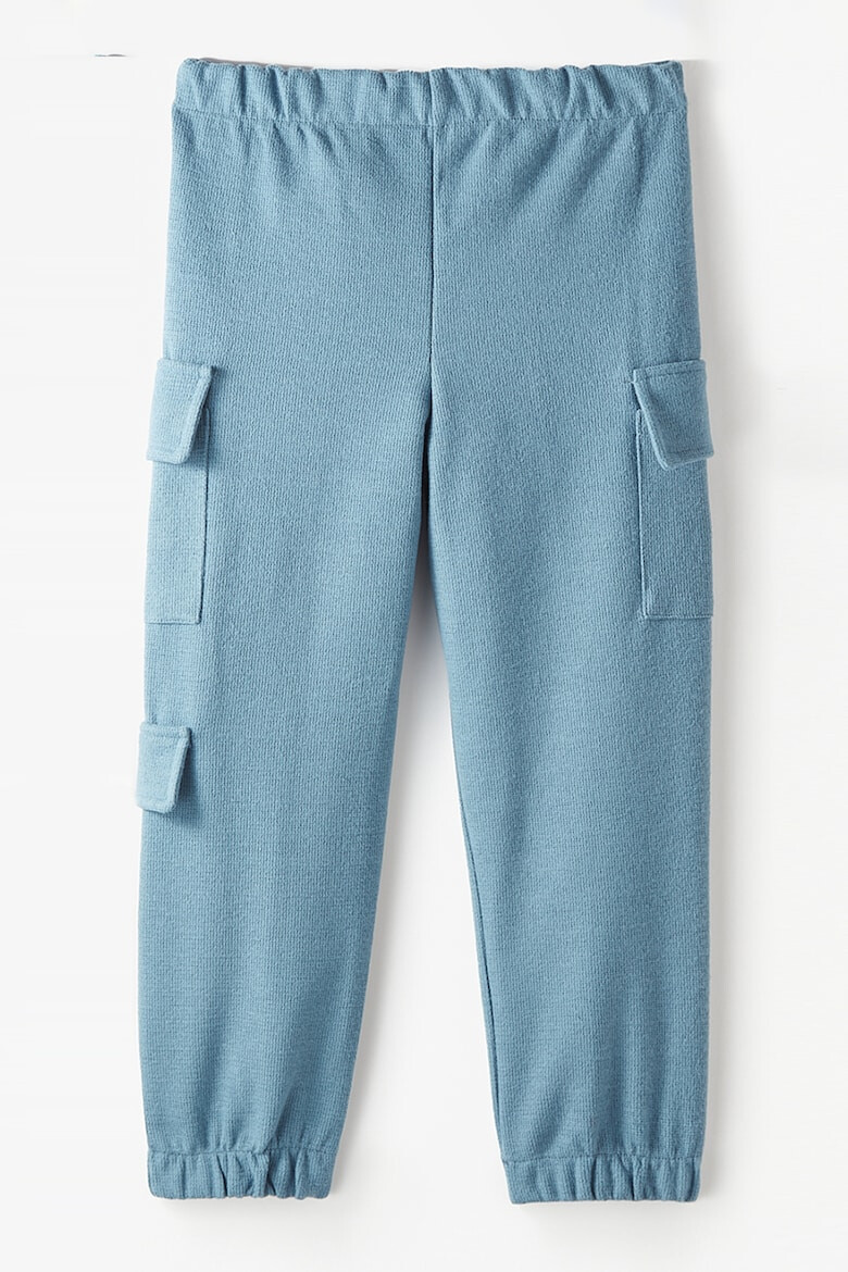 June Pantaloni jogger uni cu buzunare aplicate - Pled.ro