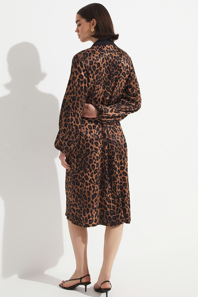 June Rochie midi cu animal print - Pled.ro