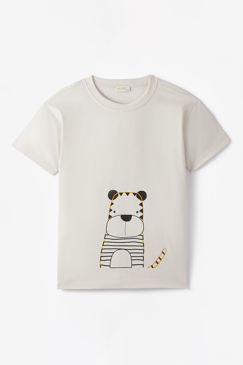 June Tricou de bumbac cu imprimeu grafic - Pled.ro