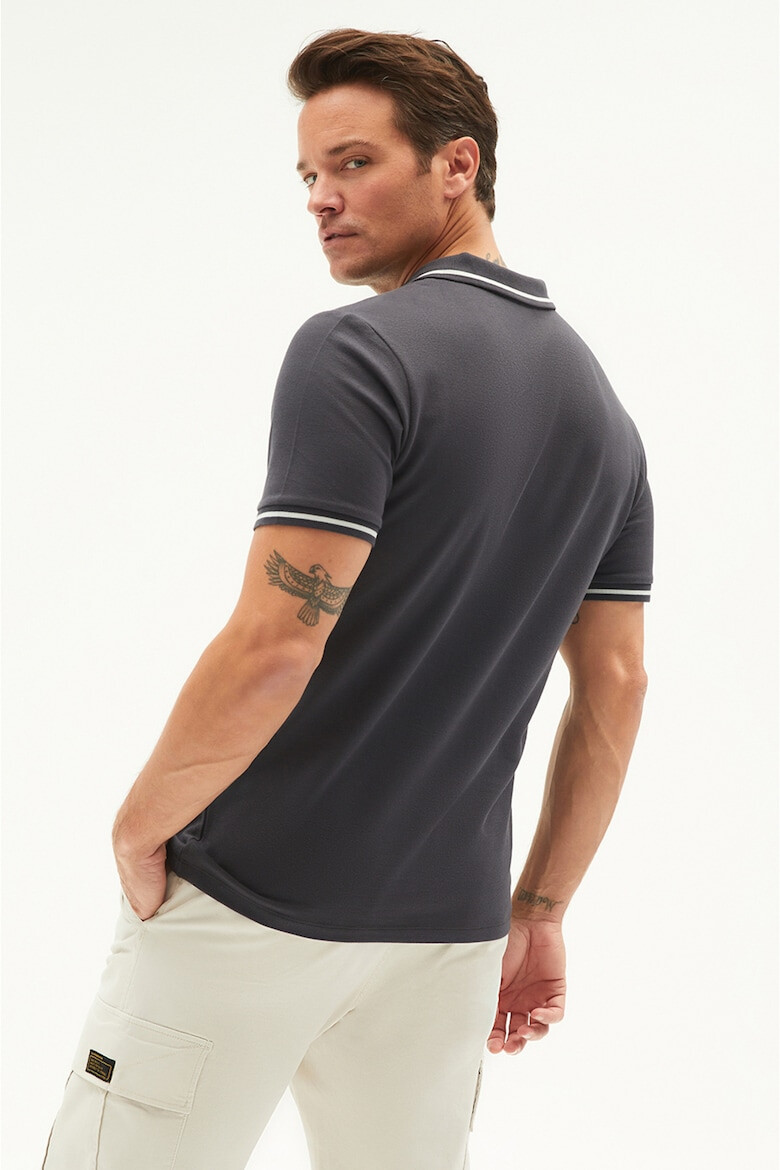 June Tricou polo cu margini contrastante - Pled.ro