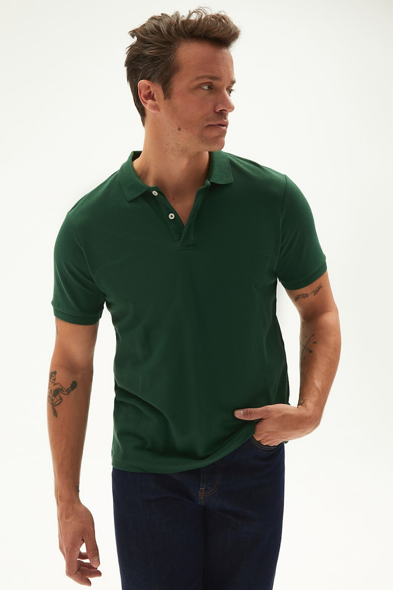 June Tricou polo cu model uni - Pled.ro