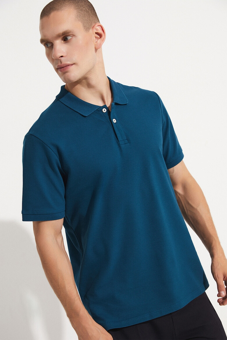 June Tricou polo cu model uni - Pled.ro