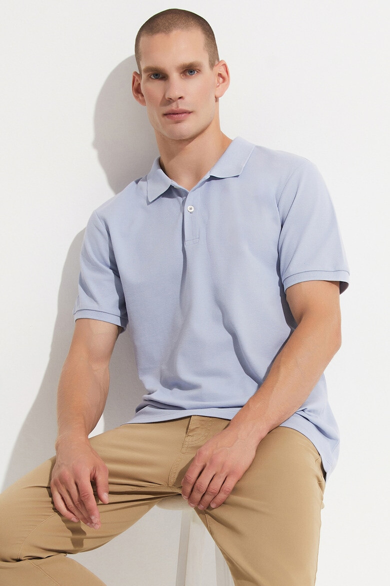 June Tricou polo cu model uni - Pled.ro