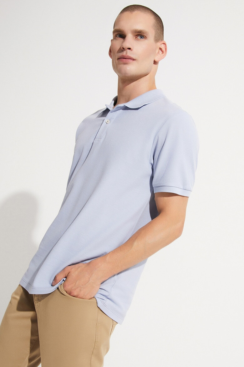 June Tricou polo cu model uni - Pled.ro