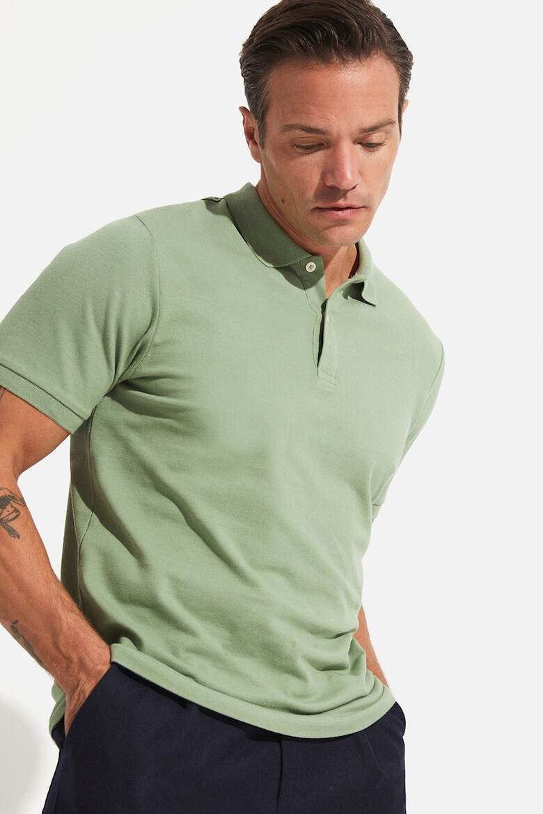 June Tricou polo cu model uni - Pled.ro