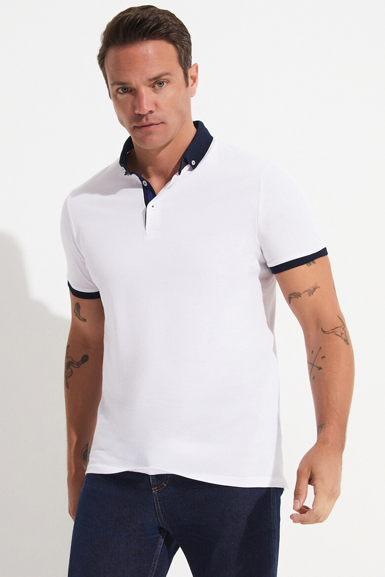 June Tricou polo slim fit de bumbac - Pled.ro