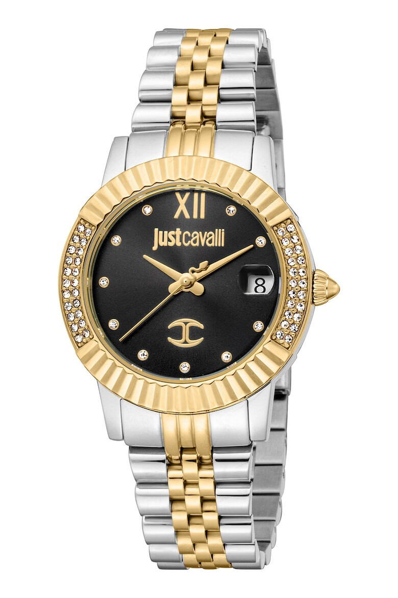 JUST CAVALLI Ceas decorat cu cristale zirconia - Pled.ro