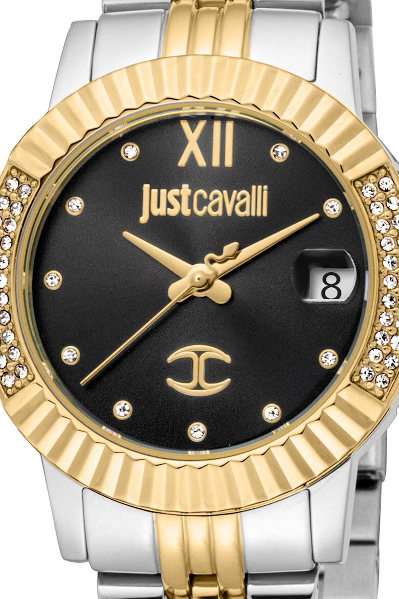 JUST CAVALLI Ceas decorat cu cristale zirconia - Pled.ro