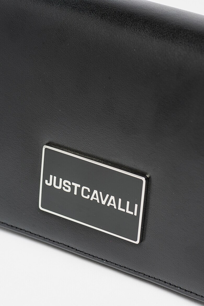 JUST CAVALLI Geanta crossbody de piele ecologica cu aplicatie logo - Pled.ro