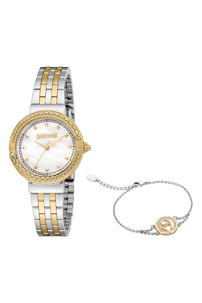 JUST CAVALLI Set de ceas quartz si bratara - Pled.ro