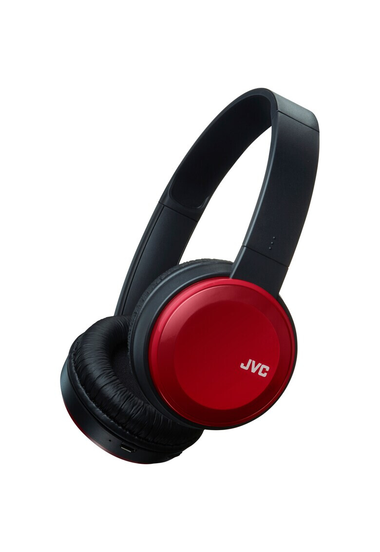 JVC Casti Audio On ear pliabile Wireless Bluetooth Functie Bass Microfon Autonomie 17 ore Rosu - Pled.ro