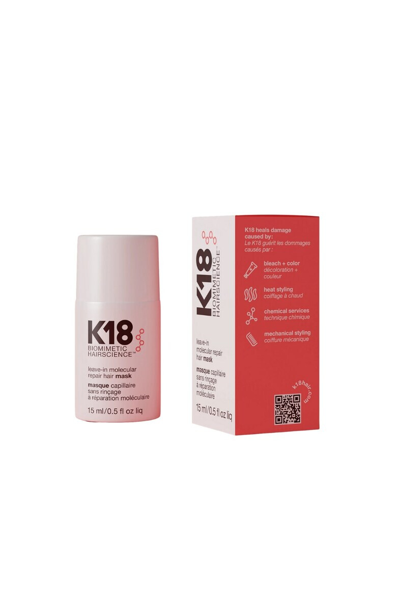 K18 Masca pentru par Leave In molecular Repair Hair Mask 15 ml - Pled.ro