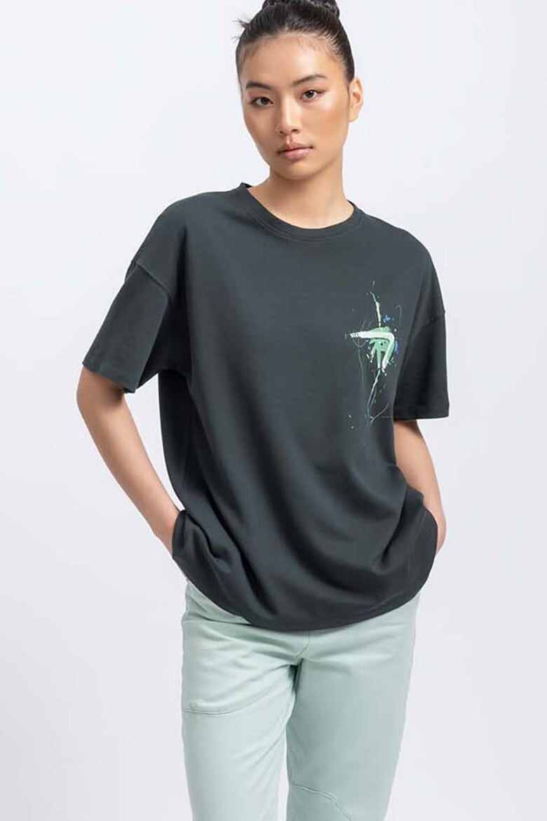 KAFT Tricou unisex lejer cu imprimeu abstract - Pled.ro