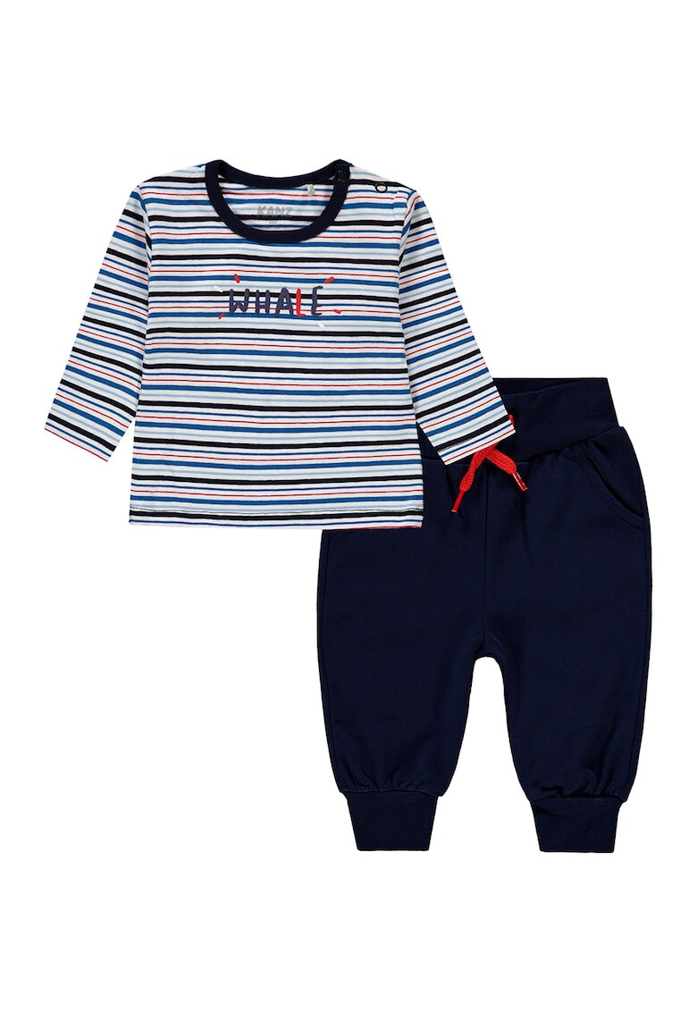 KANZ Set de pantaloni sport si bluza din amestec de bumbac - Pled.ro