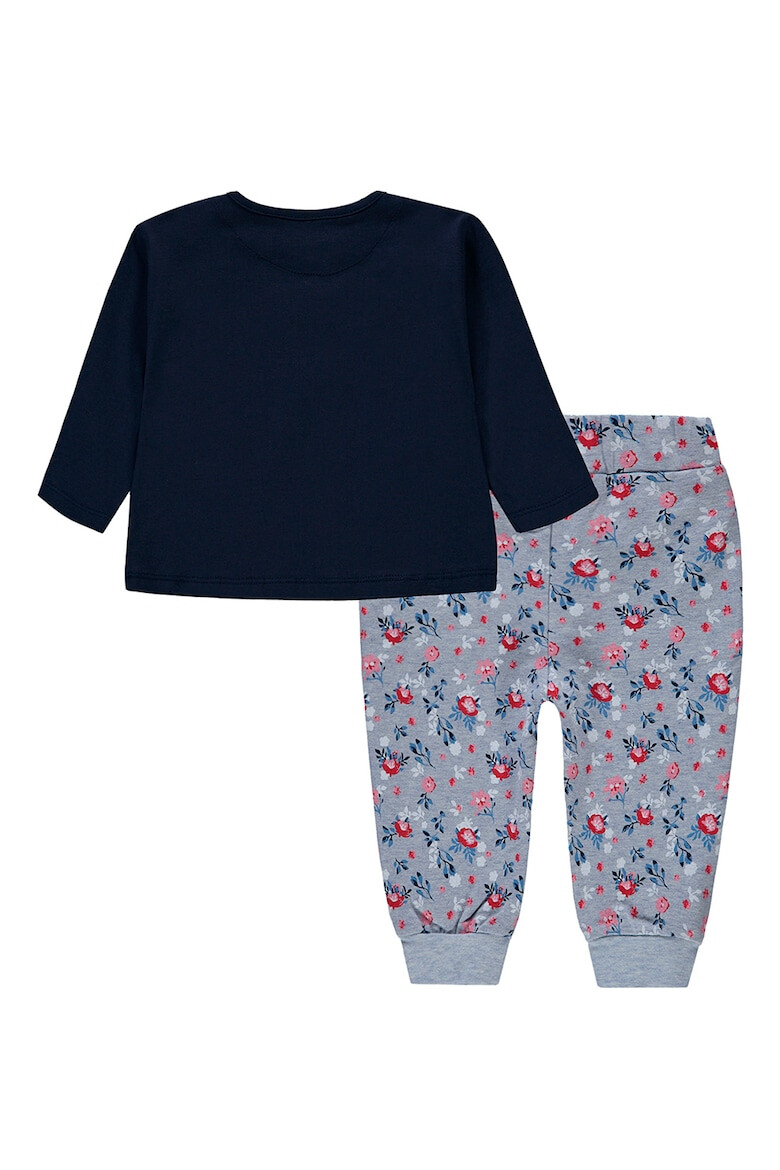 KANZ Set de tricou si pantaloni cu imprimeu floral - 2 piese - Pled.ro