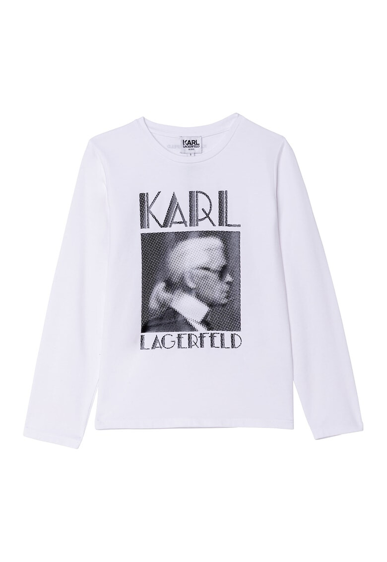 Karl Lagerfeld Bluza cu imprimeu logo - Pled.ro