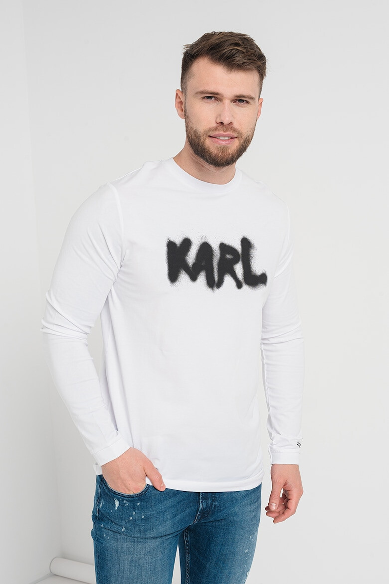 Karl Lagerfeld Bluza cu imprimeu logo - Pled.ro