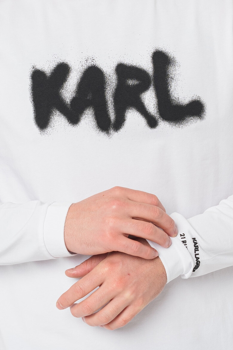 Karl Lagerfeld Bluza cu imprimeu logo - Pled.ro