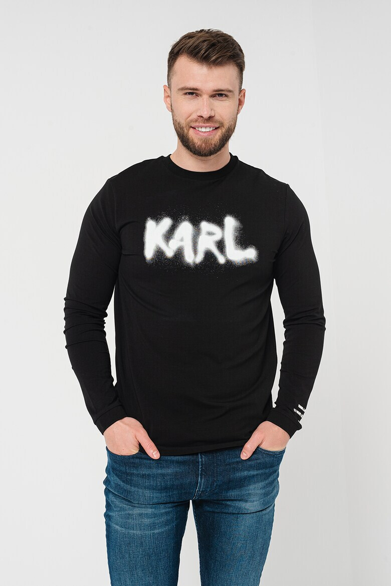 Karl Lagerfeld Bluza cu imprimeu logo - Pled.ro