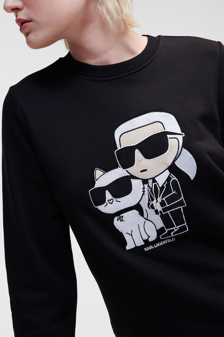 Karl Lagerfeld Bluza de trening din amestec de bumbac organic Ikonik - Pled.ro