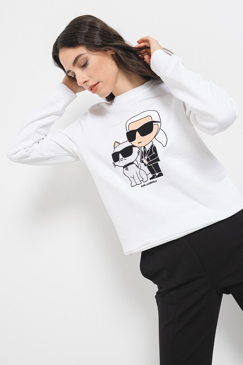 Karl Lagerfeld Bluza de trening din amestec de bumbac organic Ikonik - Pled.ro