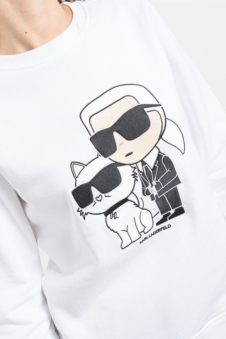 Karl Lagerfeld Bluza de trening din amestec de bumbac organic Ikonik - Pled.ro