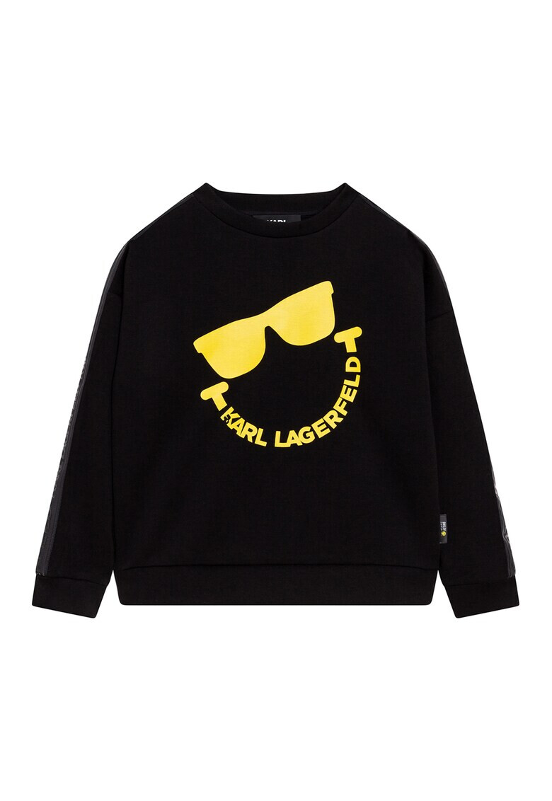 KARL LAGERFELD KIDS Bluza sport cu imprimeu logo - Pled.ro