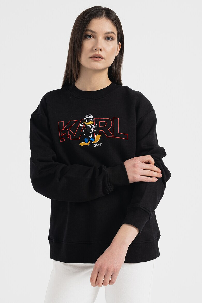 Karl Lagerfeld Bluza sport cu imprimeu logo Disney X - Pled.ro