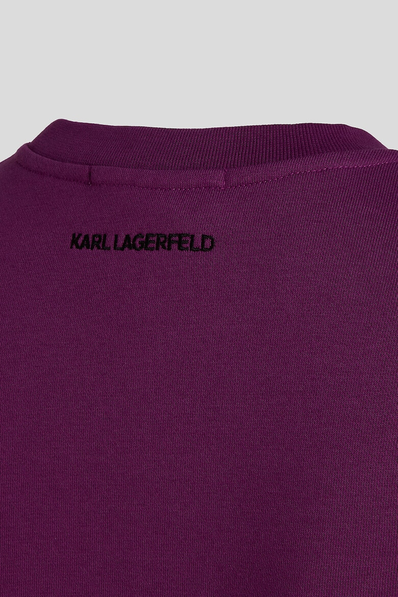 Karl Lagerfeld Bluza sport din amestec de bumbac organic Ikonik - Pled.ro