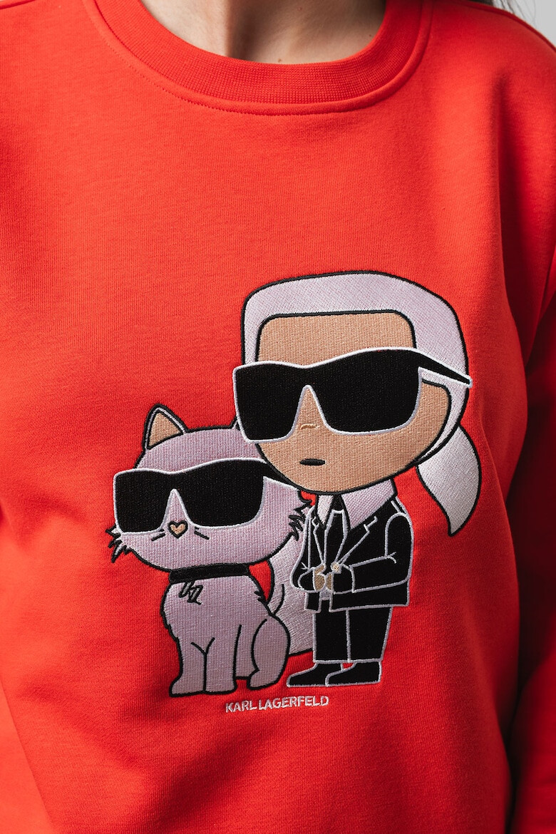 Karl Lagerfeld Bluza sport din amestec de bumbac organic Ikonik - Pled.ro