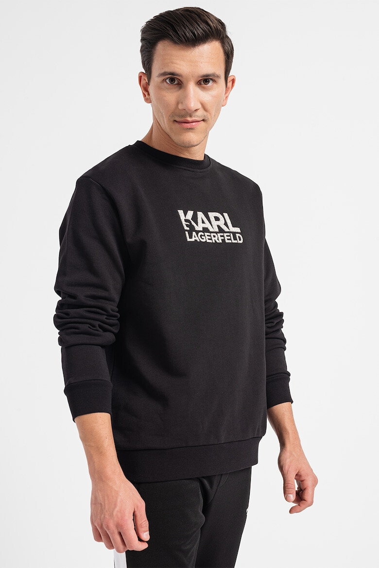 Karl Lagerfeld Bluza sport din bumbac cu aplicatie logo - Pled.ro