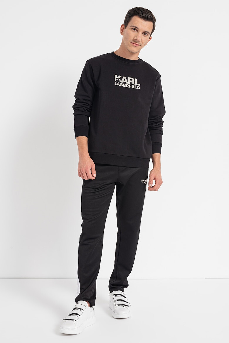 Karl Lagerfeld Bluza sport din bumbac cu aplicatie logo - Pled.ro