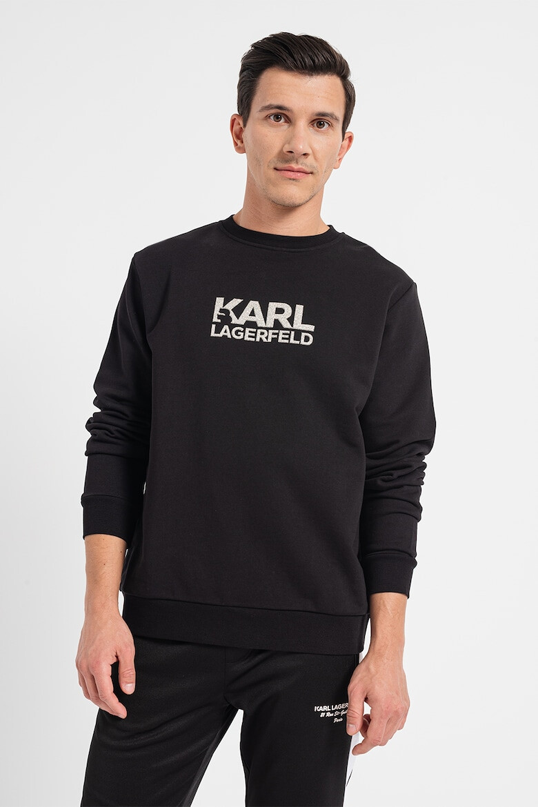 Karl Lagerfeld Bluza sport din bumbac cu aplicatie logo - Pled.ro