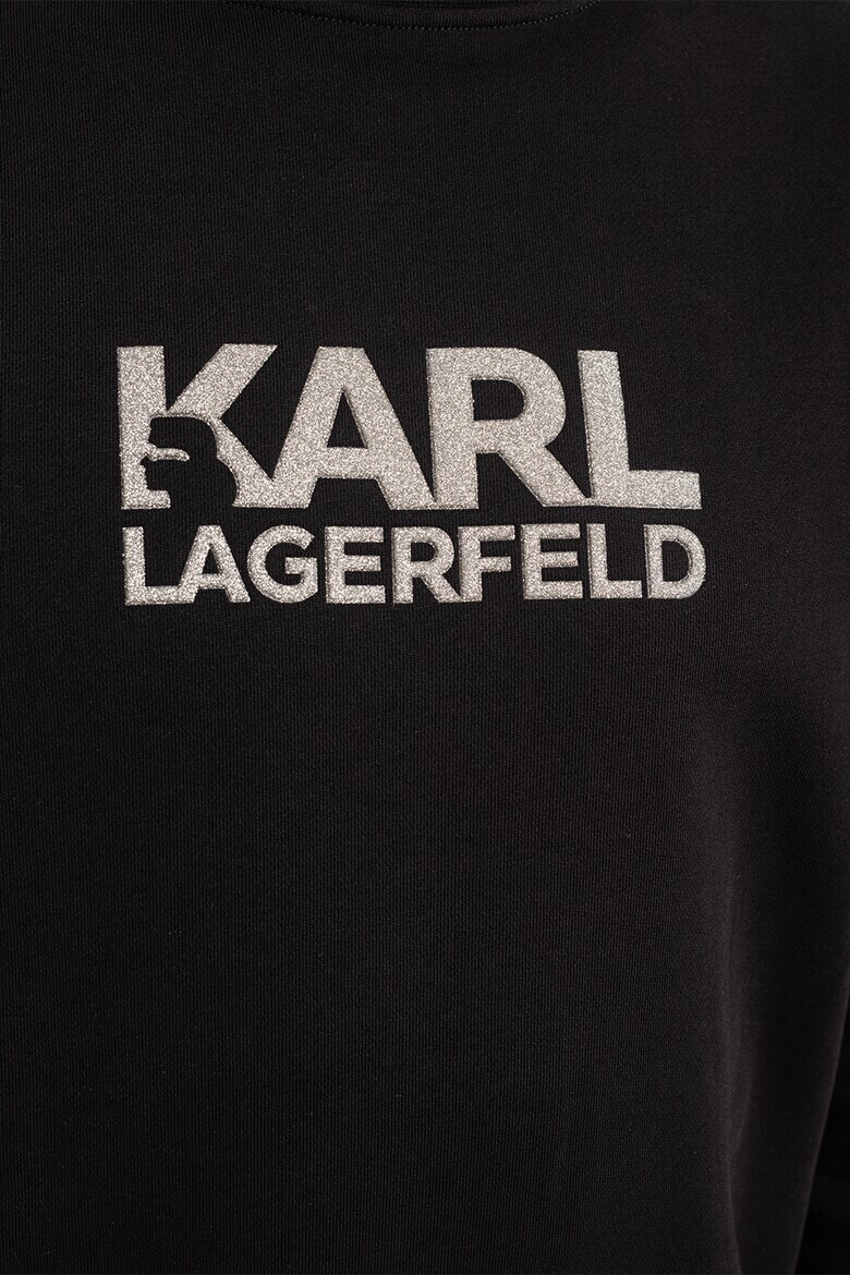 Karl Lagerfeld Bluza sport din bumbac cu aplicatie logo - Pled.ro