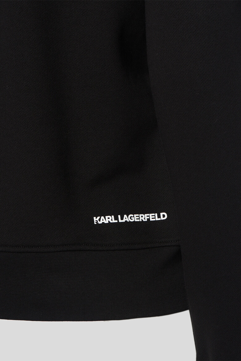 Karl Lagerfeld Bluza sport din bumbac organic cu model grafic Ikonic - Pled.ro