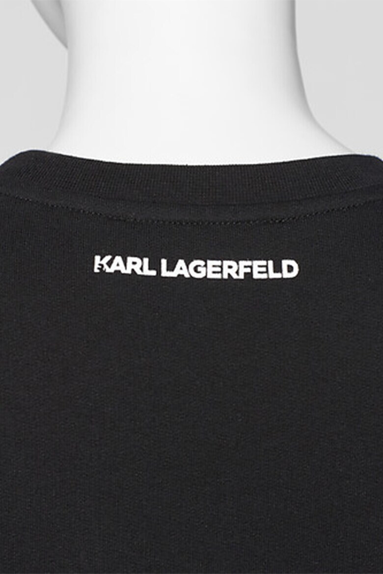 Karl Lagerfeld Bluza sport din bumbac organic cu model grafic Ikonik Karl - Pled.ro