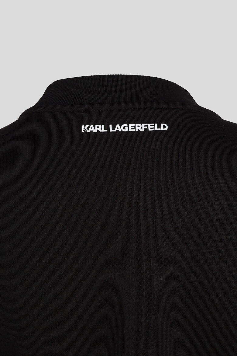 Karl Lagerfeld Bluza sport lejera cu logo cu strasuri - Pled.ro