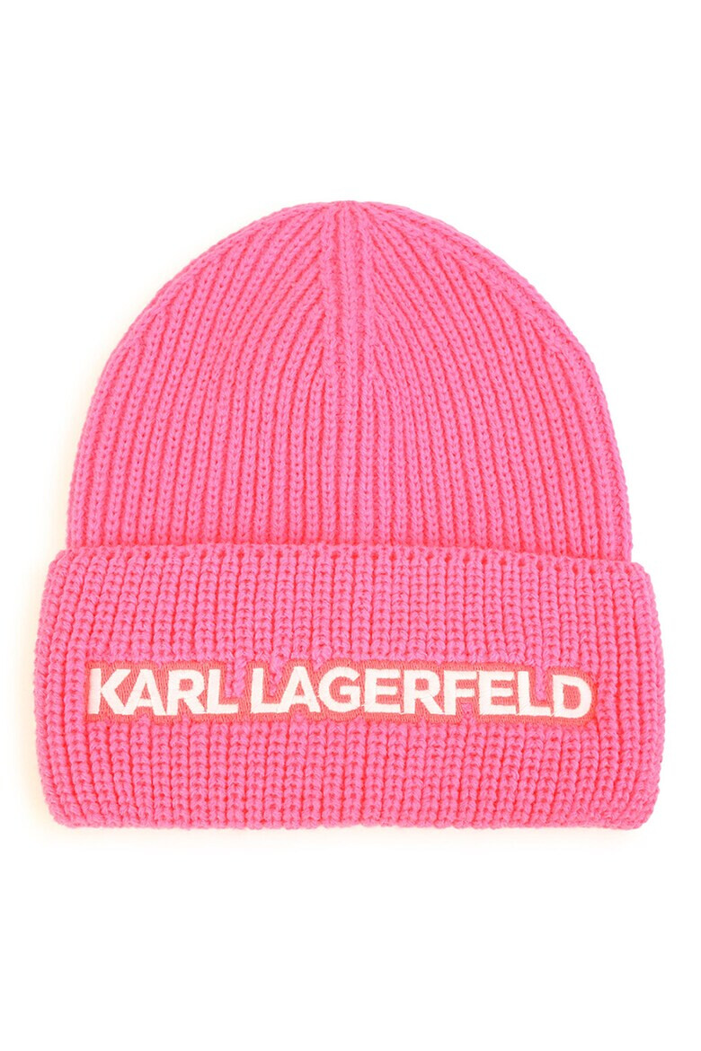 KARL LAGERFELD KIDS Caciula cu broderie logo supradimensionata - Pled.ro