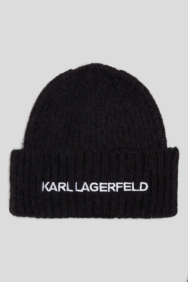 Karl Lagerfeld Caciula din amestec de lana cu logo brodat Essential - Pled.ro