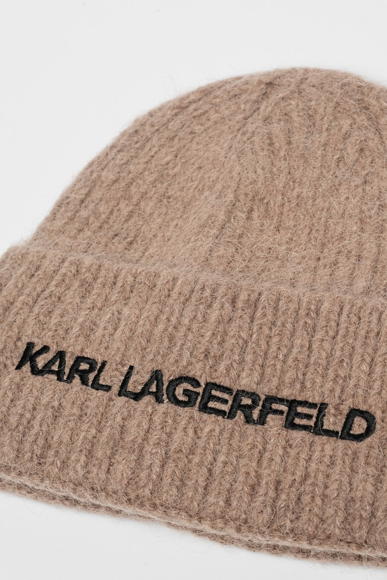 Karl Lagerfeld Caciula din amestec de lana cu logo brodat Essential - Pled.ro