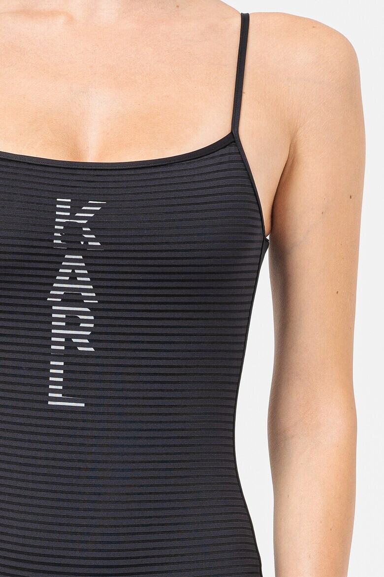 Karl Lagerfeld Costum de baie intreg cu imprimeu logo - Pled.ro